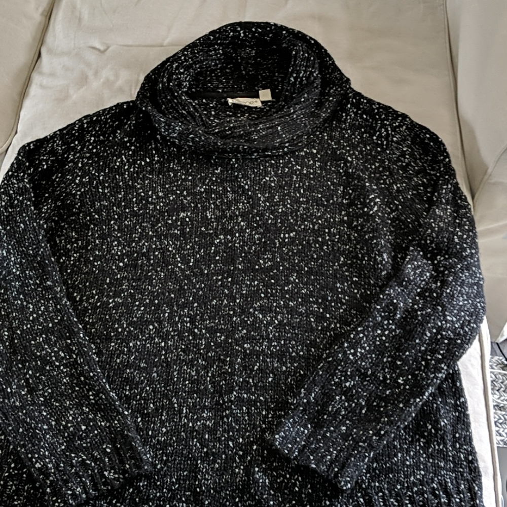 Cowl Neck Chunky Knit Sweater